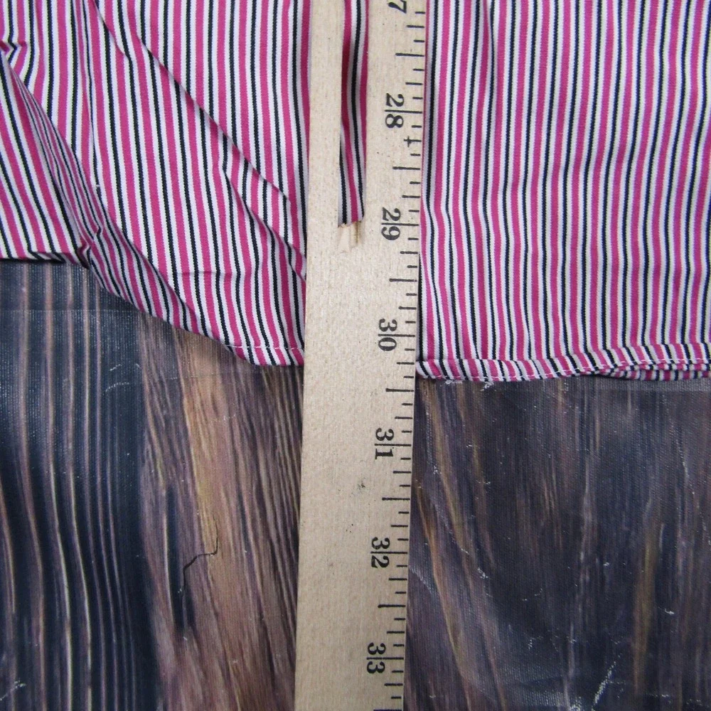 Polo Ralph Lauren Shirt Mens 17 32/33 Red White Blue Striped Regent Classic‎ Fit